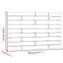 Cabecero de cama de pared madera maciza pino blanco 106x3x63 cm de vidaXL, Cabeceros y pies de cama - Ref: Foro24-824714, Pre...