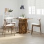 Mesa de comedor madera contrachapada roble ahumado 80x80x75 cm en Mesas de comedor | Comprar online en Foru.es