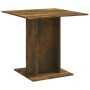 Mesa de comedor madera contrachapada roble ahumado 80x80x75 cm en Mesas de comedor | Comprar online en Foru.es