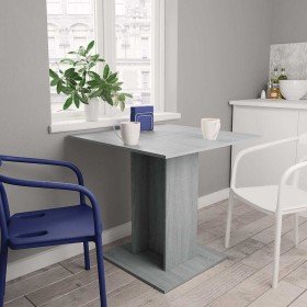 Mesa de comedor madera contrachapada gris Sonoma 80x80x75 cm en Mesas de comedor | Comprar online en Foru.es