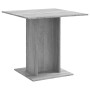 Mesa de comedor madera contrachapada gris Sonoma 80x80x75 cm en Mesas de comedor | Comprar online en Foru.es