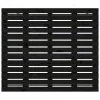Cabecero cama de pared madera maciza pino negro 141x3x91,5 cm de vidaXL, Cabeceros y pies de cama - Ref: Foro24-824712, Preci...