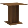 Mesa de comedor madera contrachapada roble marrón 80x80x75 cm en Mesas de comedor | Comprar online en Foru.es