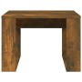 Mesa auxiliar madera contrachapada roble ahumado 50x50x35 cm en Mesas de centro | Comprar online en Foru.es