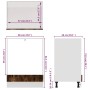 Mueble para horno "Riga" roble ahumado 60x46x81,5 cm madera de ingeniería en Armarios de cocina | Comprar online en Foru.es
