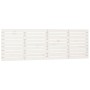 Cabecero de cama de pared madera maciza pino blanco 206x3x63 cm de vidaXL, Cabeceros y pies de cama - Ref: Foro24-824719, Pre...
