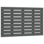 Cabecero de cama de pared madera maciza pino gris 106x3x63 cm de vidaXL, Cabeceros y pies de cama - Ref: Foro24-824715, Preci...