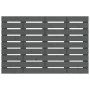 Cabecero de cama de pared madera maciza pino gris 106x3x63 cm de vidaXL, Cabeceros y pies de cama - Ref: Foro24-824715, Preci...
