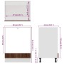 Mueble para horno "Riga" roble marrón 60x46x81,5 cm madera de ingeniería en Armarios de cocina | Comprar online en Foru.es