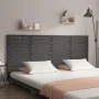 Wandbett-Kopfteil aus massivem Kiefernholz in Grau, 166 x 3 x 91,5 cm von vidaXL, Kopf- und Fußteile - Ref: Foro24-824700, Pr...