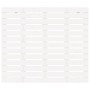 Cabecero cama de pared madera maciza pino blanco 141x3x91,5 cm de vidaXL, Cabeceros y pies de cama - Ref: Foro24-824709, Prec...