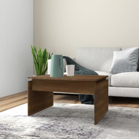 Mesa de centro madera contrachapada roble marrón 68x50x38 cm en Mesas de centro | Comprar online en Foru.es