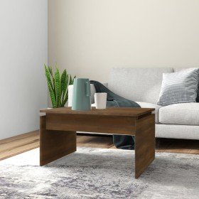 Mesa de centro madera contrachapada roble marrón 68x50x38 cm en Mesas de centro | Comprar online en Foru.es