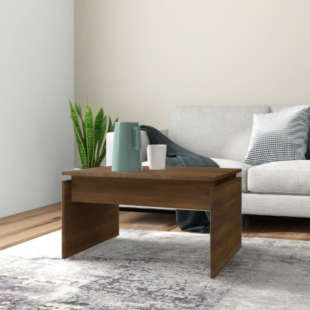 Mesa de centro madera contrachapada roble marrón 68x50x38 cm en Mesas de centro | Comprar online en Foru.es