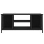 Mueble de TV madera contrachapada negro 102x35x45 cm en Muebles TV | Comprar online en Foru.es