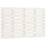 Wandbett-Kopfteil aus massivem weißem Kiefernholz, 96 x 3 x 63 cm von vidaXL, Kopf- und Fußteile - Ref: Foro24-824724, Preis:...