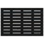 Cabecero de cama de pared madera maciza pino negro 106x3x63 cm de vidaXL, Cabeceros y pies de cama - Ref: Foro24-824717, Prec...