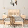 Cabecero de cama de pared madera maciza de pino 96x3x63 cm de vidaXL, Cabeceros y pies de cama - Ref: Foro24-824723, Precio: ...