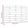 Cabecero de cama de pared madera maciza de pino 96x3x63 cm de vidaXL, Cabeceros y pies de cama - Ref: Foro24-824723, Precio: ...