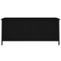 Mueble TV con puertas madera contrachapada negro 102x35x45 cm en Muebles TV | Comprar online en Foru.es