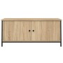 Mueble TV con puertas contrachapada roble Sonoma 102x35x45 cm en Muebles TV | Comprar online en Foru.es