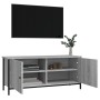 Mueble TV con puertas contrachapada gris Sonoma 102x35x45 cm en Muebles TV | Comprar online en Foru.es
