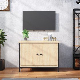 Mueble de TV con puertas roble Sonoma 60x35x45 cm madera de ingeniería en Muebles TV | Comprar online en Foru.es