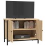 Mueble de TV con puertas roble Sonoma 60x35x45 cm madera de ingeniería en Muebles TV | Comprar online en Foru.es
