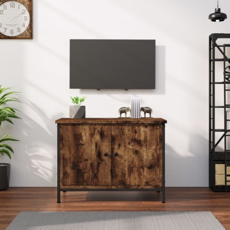 Mueble de TV madera contrachapada roble ahumado 60x35x45 cm en Muebles TV | Comprar online en Foru.es