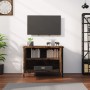 Mueble de TV madera contrachapada roble ahumado 60x35x45 cm en Muebles TV | Comprar online en Foru.es