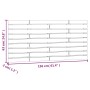 Cabecero de cama de pared madera maciza de pino 156x3x63 cm de vidaXL, Cabeceros y pies de cama - Ref: Foro24-824738, Precio:...