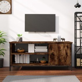 Mueble de TV madera contrachapada roble ahumado 100x40x45 cm en Muebles TV | Comprar online en Foru.es