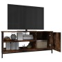 Mueble de TV madera contrachapada roble ahumado 100x40x45 cm en Muebles TV | Comprar online en Foru.es
