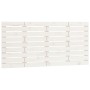 Cabecero de cama de pared madera maciza pino blanco 146x3x63 cm de vidaXL, Cabeceros y pies de cama - Ref: Foro24-824734, Pre...