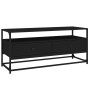 Mueble de TV madera contrachapada negro 100x35x45 cm en Muebles TV | Comprar online en Foru.es