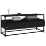 Mueble de TV madera contrachapada negro 100x35x45 cm en Muebles TV | Comprar online en Foru.es
