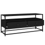 Mueble de TV madera contrachapada negro 100x35x45 cm en Muebles TV | Comprar online en Foru.es