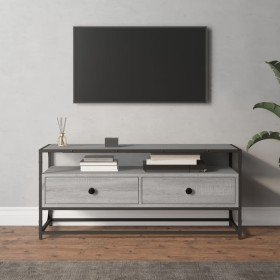 Mueble de TV madera contrachapada gris Sonoma 100x35x45 cm en Muebles TV | Comprar online en Foru.es