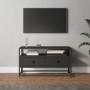 Mueble para TV madera contrachapada negro 80x35x45 cm en Muebles TV | Comprar online en Foru.es