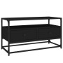 Mueble para TV madera contrachapada negro 80x35x45 cm en Muebles TV | Comprar online en Foru.es
