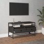 Mueble para TV madera contrachapada negro 80x35x45 cm en Muebles TV | Comprar online en Foru.es