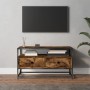 Mueble para TV madera contrachapada roble ahumado 80x35x45 cm en Muebles TV | Comprar online en Foru.es