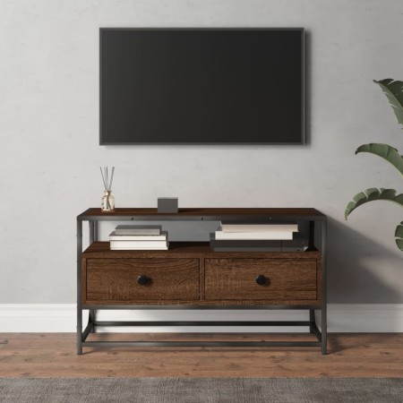 Mueble para TV madera contrachapada roble marrón 80x35x45 cm en Muebles TV | Comprar online en Foru.es