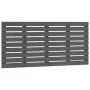 Wandbett-Kopfteil aus massivem Kiefernholz in Grau, 146 x 3 x 63 cm von vidaXL, Kopf- und Fußteile - Ref: Foro24-824735, Prei...