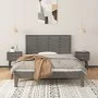 Wandbett-Kopfteil aus massivem Kiefernholz in Grau, 146 x 3 x 63 cm von vidaXL, Kopf- und Fußteile - Ref: Foro24-824735, Prei...