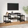 Mueble para TV madera contrachapada negro 117x35x52 cm en Muebles TV | Comprar online en Foru.es