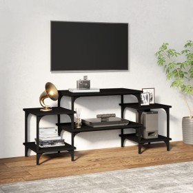 Mueble para TV madera contrachapada negro 117x35x52 cm en Muebles TV | Comprar online en Foru.es