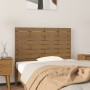 Cabecero cama pared madera maciza pino marrón miel 96x3x63 cm de vidaXL, Cabeceros y pies de cama - Ref: Foro24-824726, Preci...
