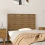 Wandbett-Kopfteil aus massivem Kiefernholz, honigbraun, 96 x 3 x 63 cm von vidaXL, Kopf- und Fußteile - Ref: Foro24-824726, P...