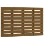 Wandbett-Kopfteil aus massivem Kiefernholz, honigbraun, 96 x 3 x 63 cm von vidaXL, Kopf- und Fußteile - Ref: Foro24-824726, P...